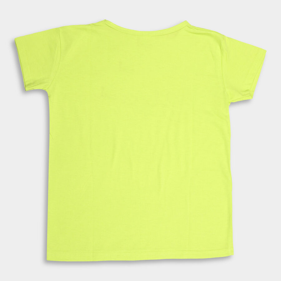 Girls' T-Shirt, हल्का ग्रे, large image number null