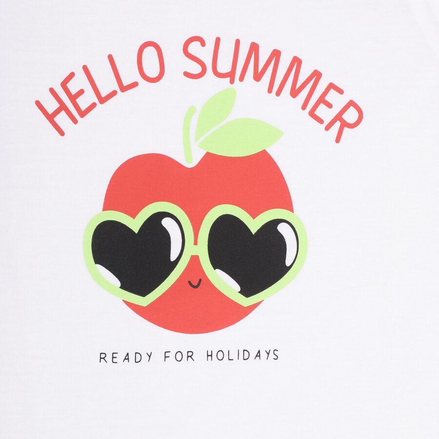 Girls' T-Shirt , White, large image number null