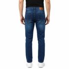 Men's Navy Blue Slim Fit Stretchable Jeans, Dark Blue, small