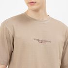 Men's Khaki Round Neck Graphic Print T-Shirt, Khaki, small