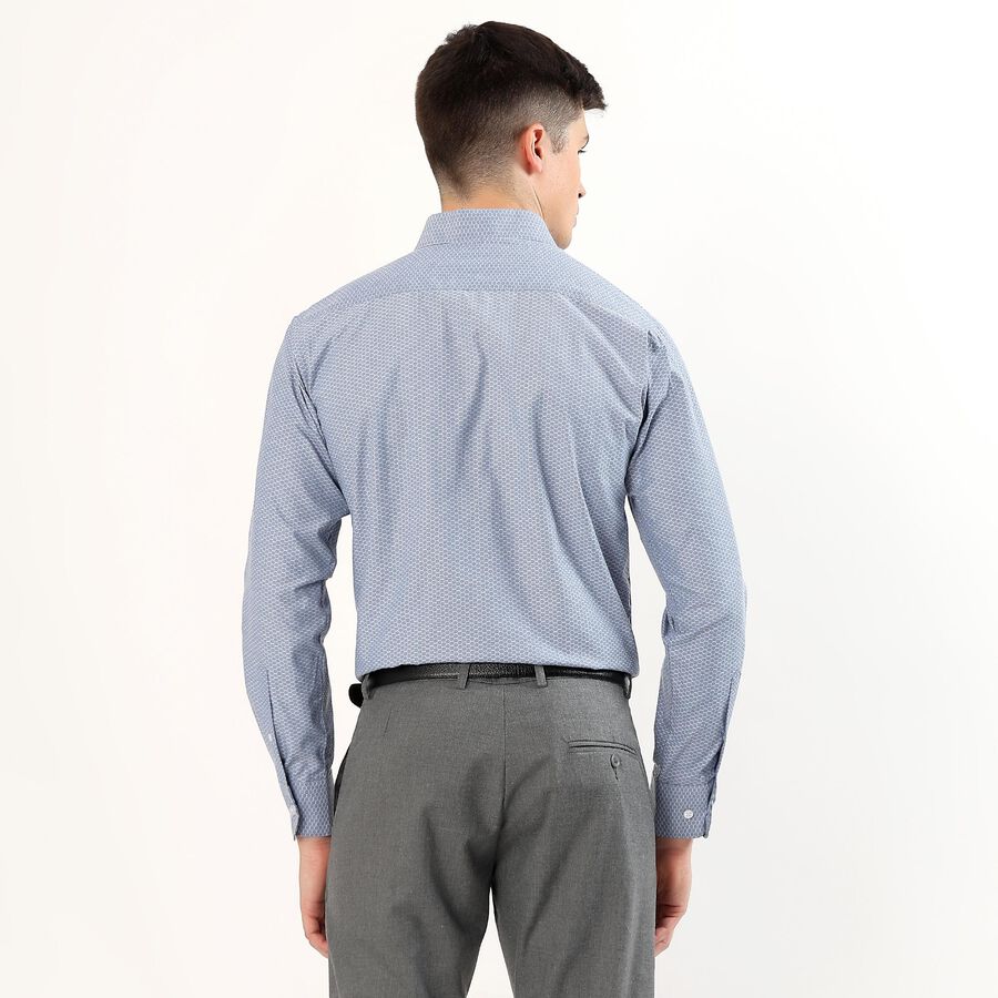 Men's Formal Shirt, Mid Blue, large