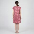 Women's Lilac V-Neck Lace Trim Nighty, Lilac, small