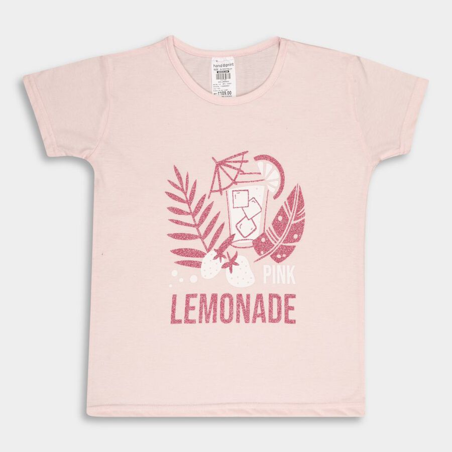Girls' T-Shirt, Peach, large image number null