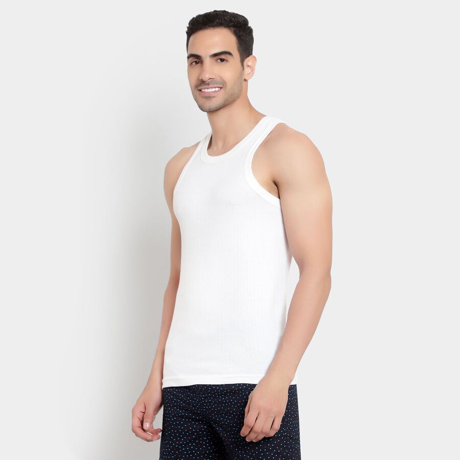 Cotton Vest, White, large image number null