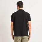 Men's Collared Half Sleeves T-Shirt , Black, small image number null
