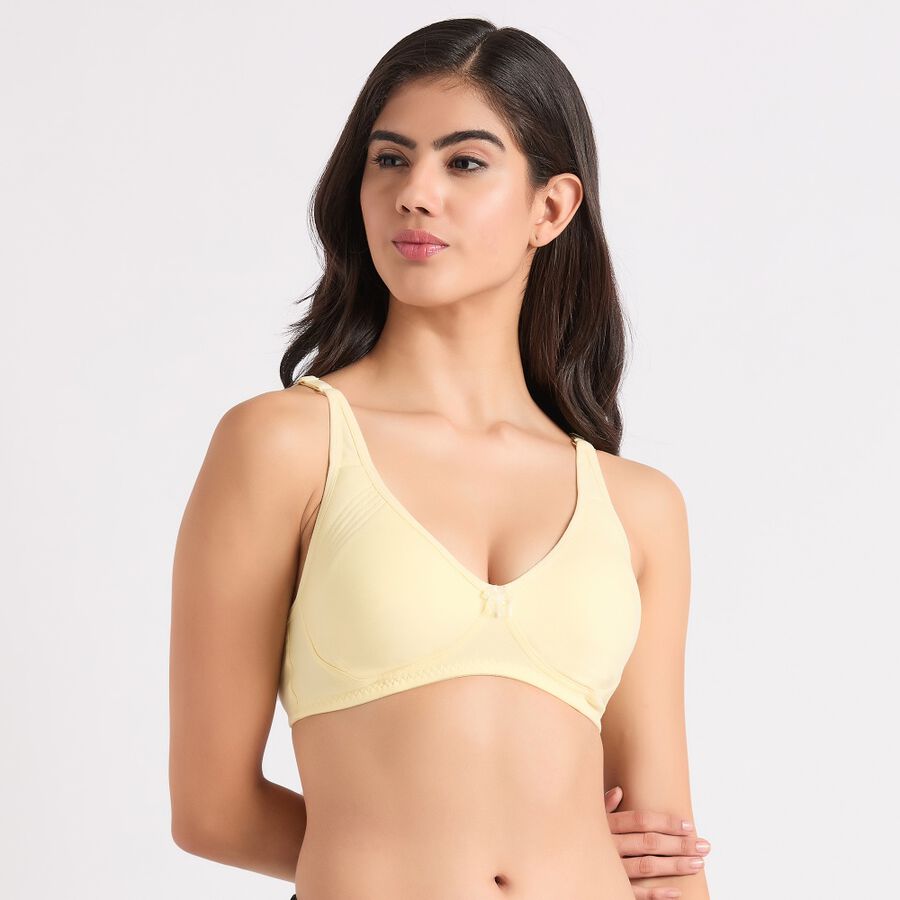 Ladies' Non-Padded Bra, पीला, large