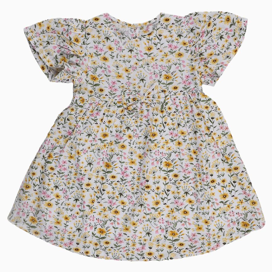 Girls' Frock, ऑफ व्हाइट, large image number null