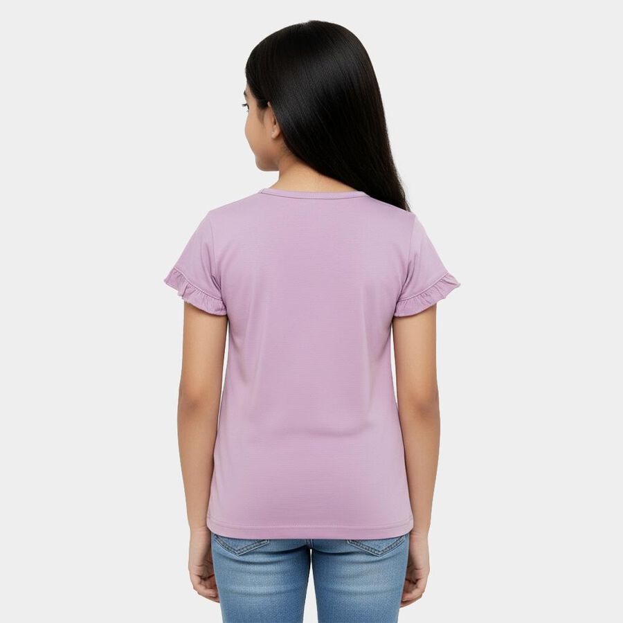 Girls' T-Shirt, लाइलेक, large