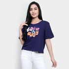 Round Neck T-Shirt, नेवी ब्लू, small image number null