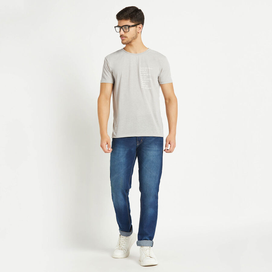 Round Neck T-Shirt, Light Grey, large image number null