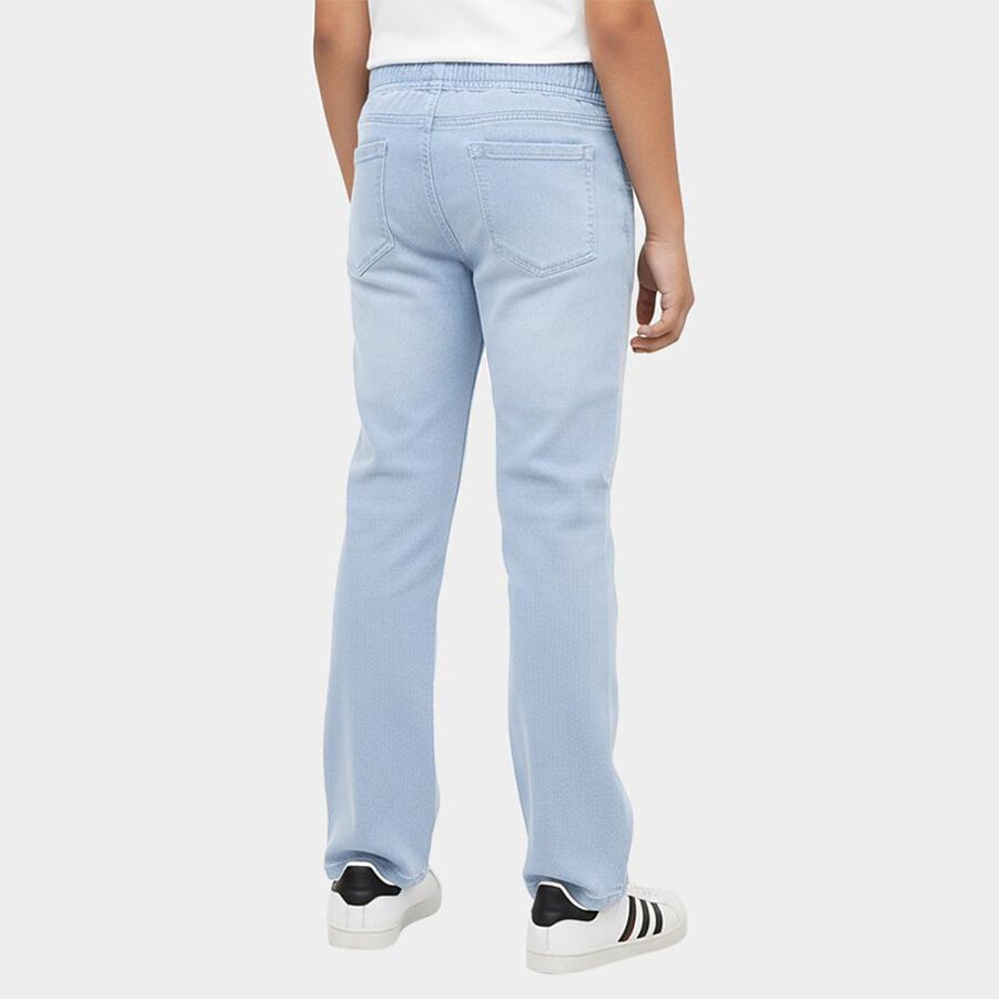 Slant Boys' Light Powder Blue Regular Fit Elastic Waist Jeans | Vishal ...