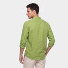 Men's Green Cotton Straight Kurta, Light Green, small