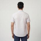 Men's Off-White Cotton Spread Collar Casual Shirt, Off White, small