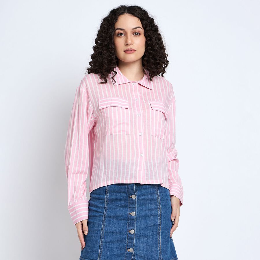 Ladies' Shirt , हल्का गुलाबी, large image number null