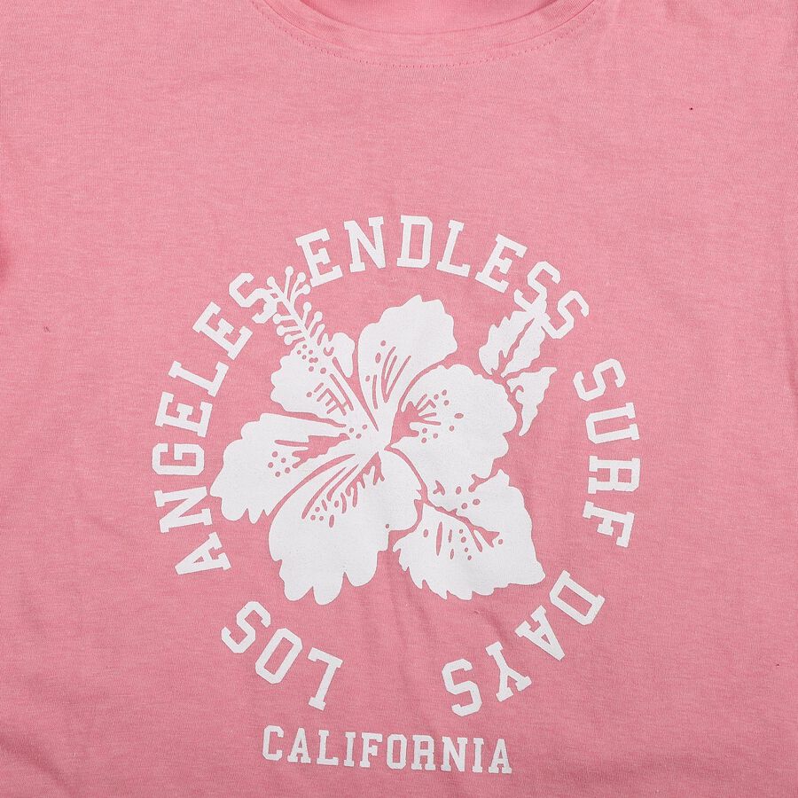 Girls' T-Shirt, Light Pink, large