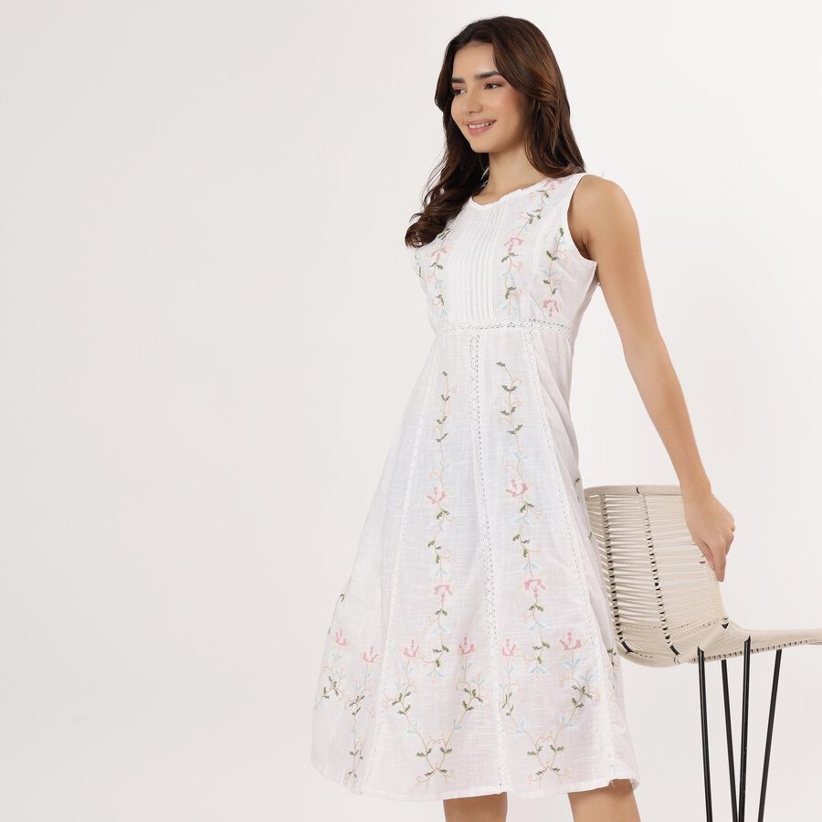 Ladies' Dress, Off White, large image number null