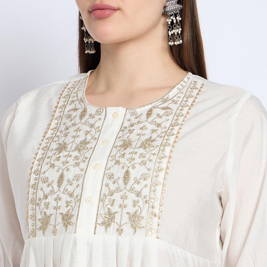 Ladies' Kurti , White, large image number null