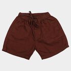 Boys Maroon Regular Fit Casual Bermuda Shorts, Maroon, small