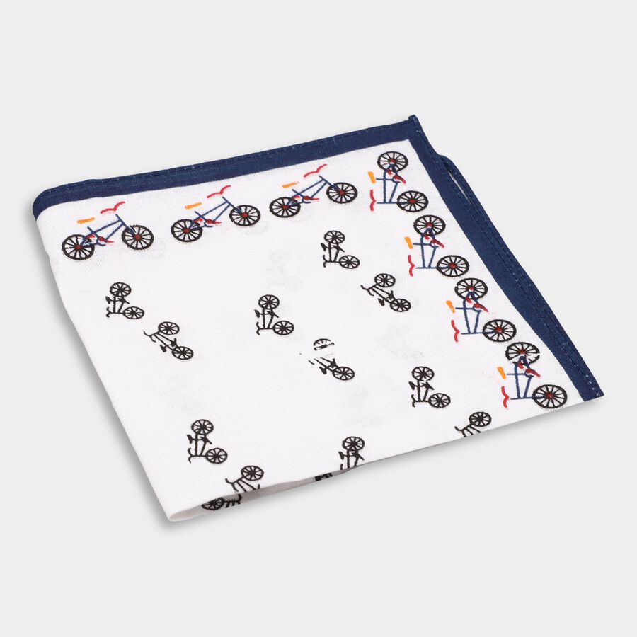 Boys' 100% Cotton Hanky , White, large image number null