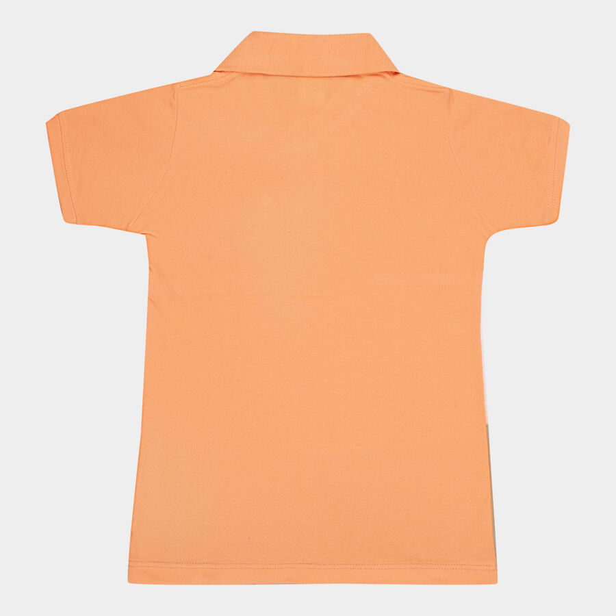 Boys Cotton T-Shirt, पीच, large image number null