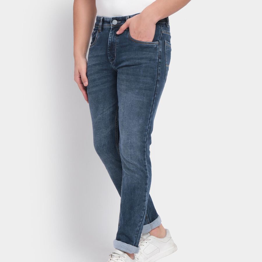 Men's Skinny Jeans , Dark Blue, large image number null