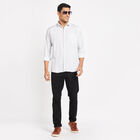 Printed Casual Shirt, Light Grey, small image number null