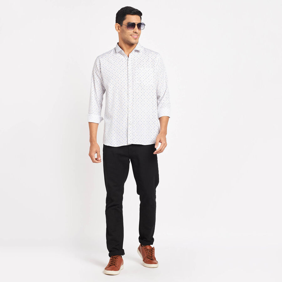 Printed Casual Shirt, Light Grey, large image number null