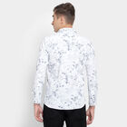 100% Cotton Printed Casual Shirt, White, small image number null
