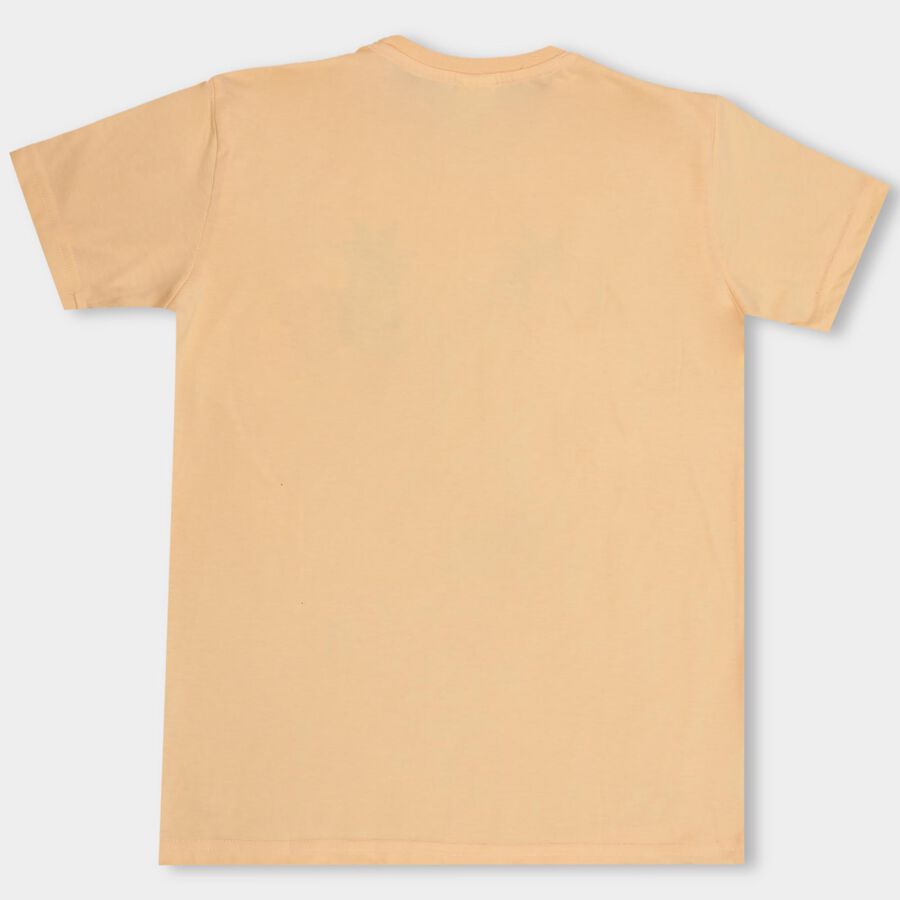 Boys' Half Sleeves T-Shirt , Peach, large image number null