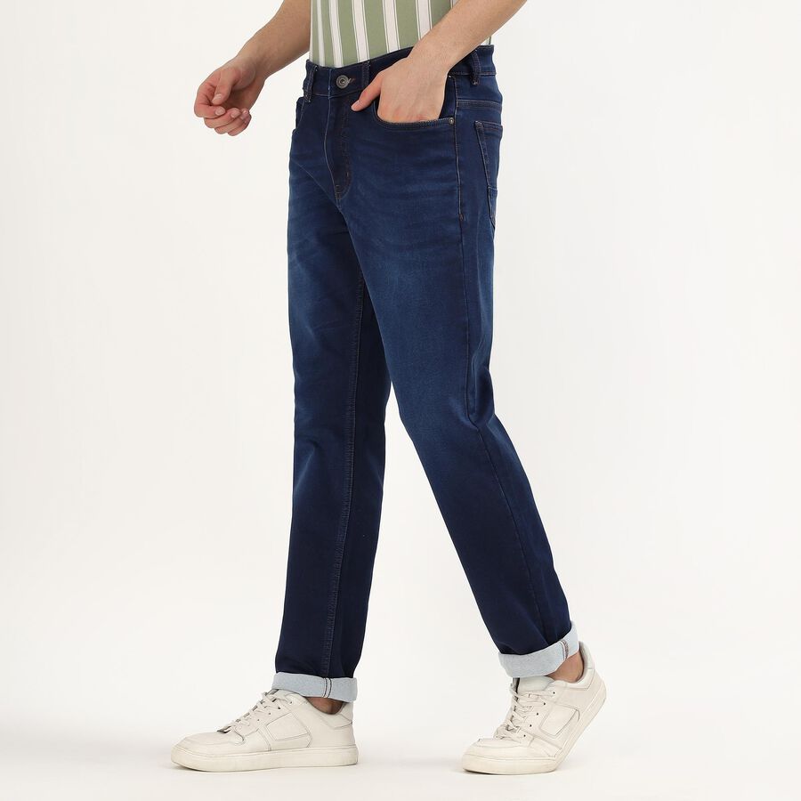 Men's Jeans, गहरा नीला, large image number null