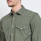 Men's 100% Cotton Casual Shirt , Light Green, small image number null