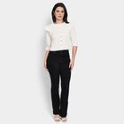 Ladies'  Crop  Top, Off White, small image number null