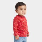 Infants Pink Cotton Round Neck Regular T-Shirt, गुलाबी, small
