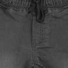 Boys Grey Jogger Fit Washed Jeans, हल्का ग्रे, small