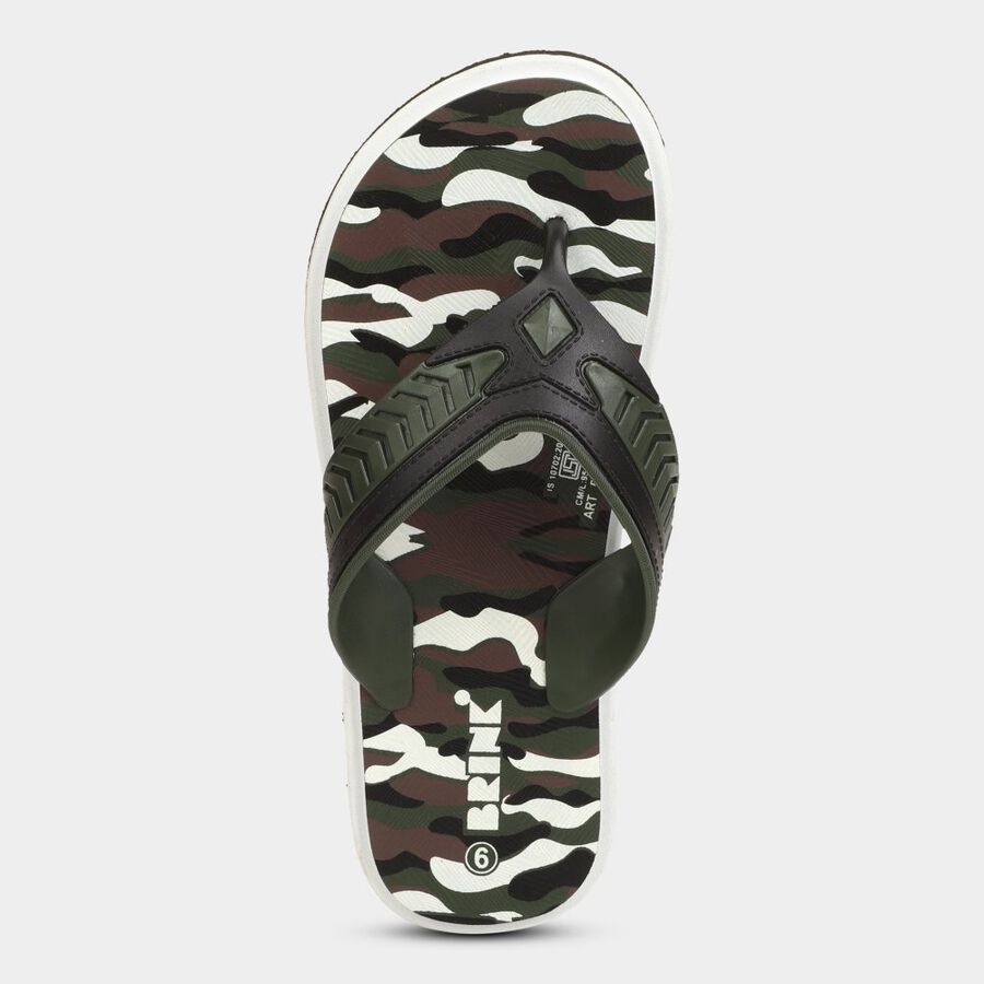 Men's Slippers, हरा, large image number null