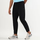 Women's Jet Black Regular Fit Cut And Sew Track Pants, काला, small image number null
