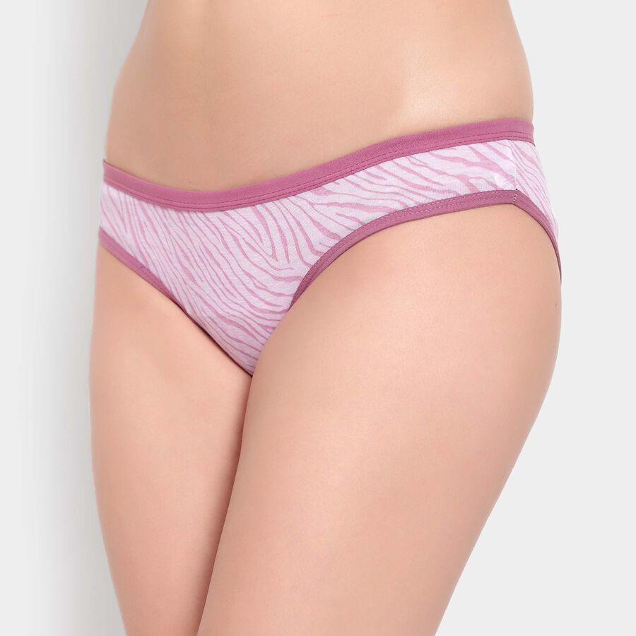 Printed Cotton Panty, Lilac, large image number null