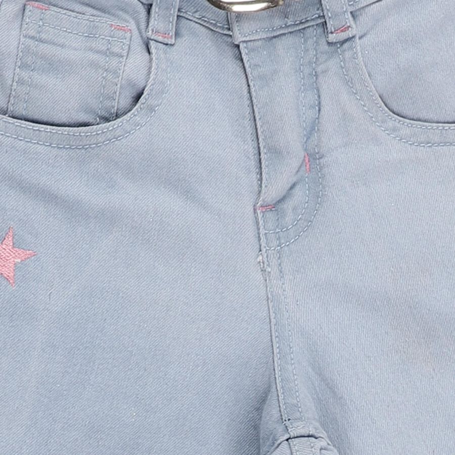 Girls' Unknown Regular Fit Jeans, Light Blue, large image number null