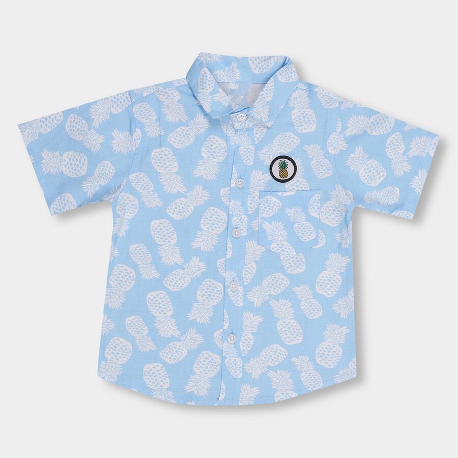 Infants' 100% Cotton Shirt, Light Blue, large image number null