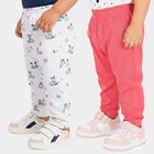 Infants' Pink Straight Fit Bunny Print Pyjama, Pink, small