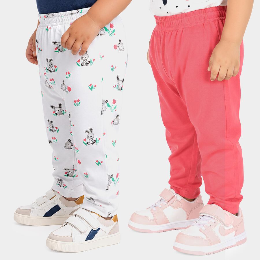 Infants' Pink Straight Fit Bunny Print Pyjama, Pink, large