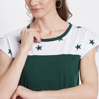 Cotton Round Neck T-Shirt, Dark Green, small image number null