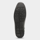 Men's Jet Black Slip-On Formal Loafers, काला, small image number null