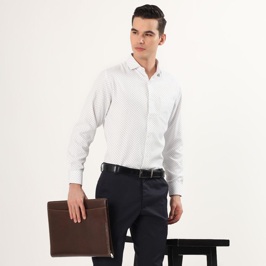 Men's Formal Shirt, सफ़ेद, large image number null
