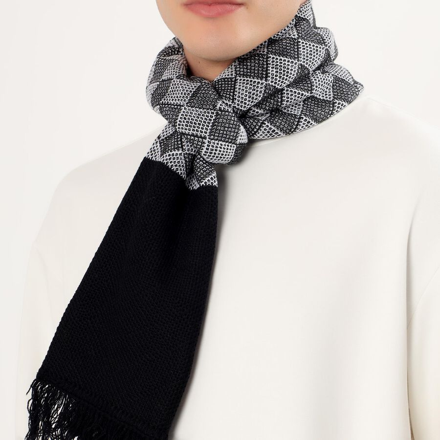 Men's Muffler, Black, large image number null