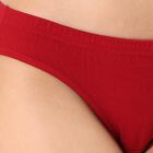 Women's Deep Crimson Red Bikini Panty, Maroon, small
