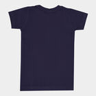 Boys Cotton Stripes T-Shirt, Navy Blue, small image number null
