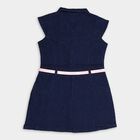 Girls' Frock, Dark Blue, small image number null