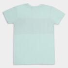 Boys' 100% Cotton Half Sleeves T-Shirt , Light Blue, small