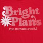 Girls' Fuchsia Cotton Round Neck Graphic Printed T-Shirt, रानी (फ्यूशिया), small